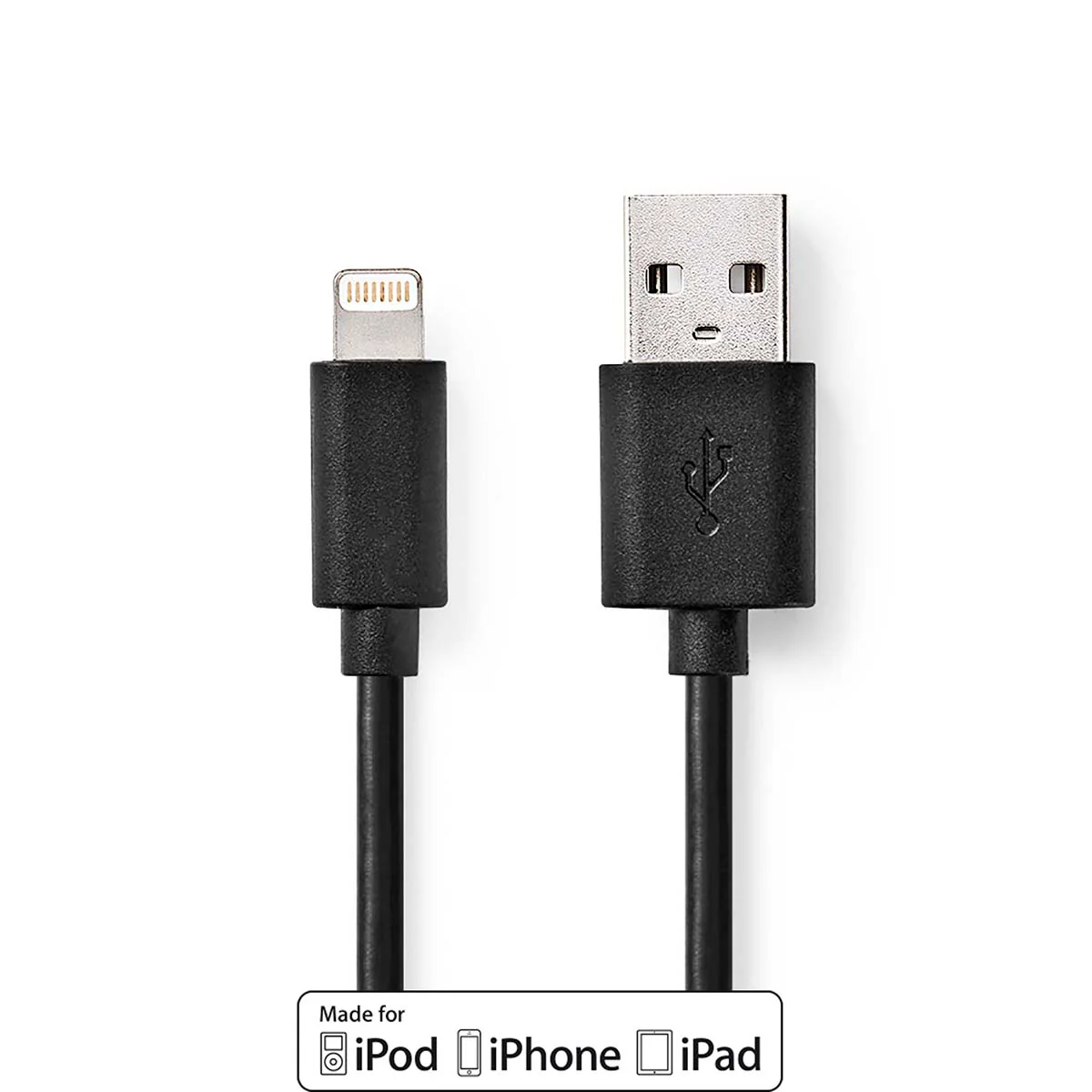 Lightning Kabel USB 2.0 - Apple Lightning 8-Pins - USB-A Male - Image 3