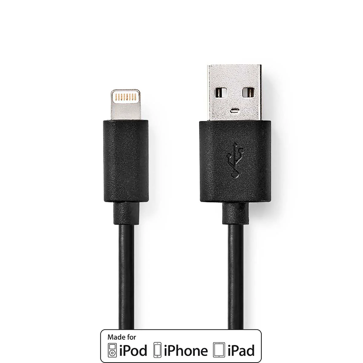 Lightning Kabel USB 2.0 - Apple Lightning 8-Pins - USB-A Male - Image 3