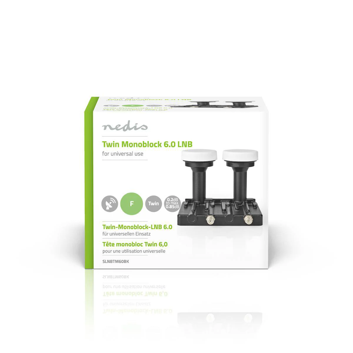 LNB Twin Monoblock 6° - Apparaat stroomoutput: 2x F-Connector - Ruisbereik: 0.85 dB - Image 5