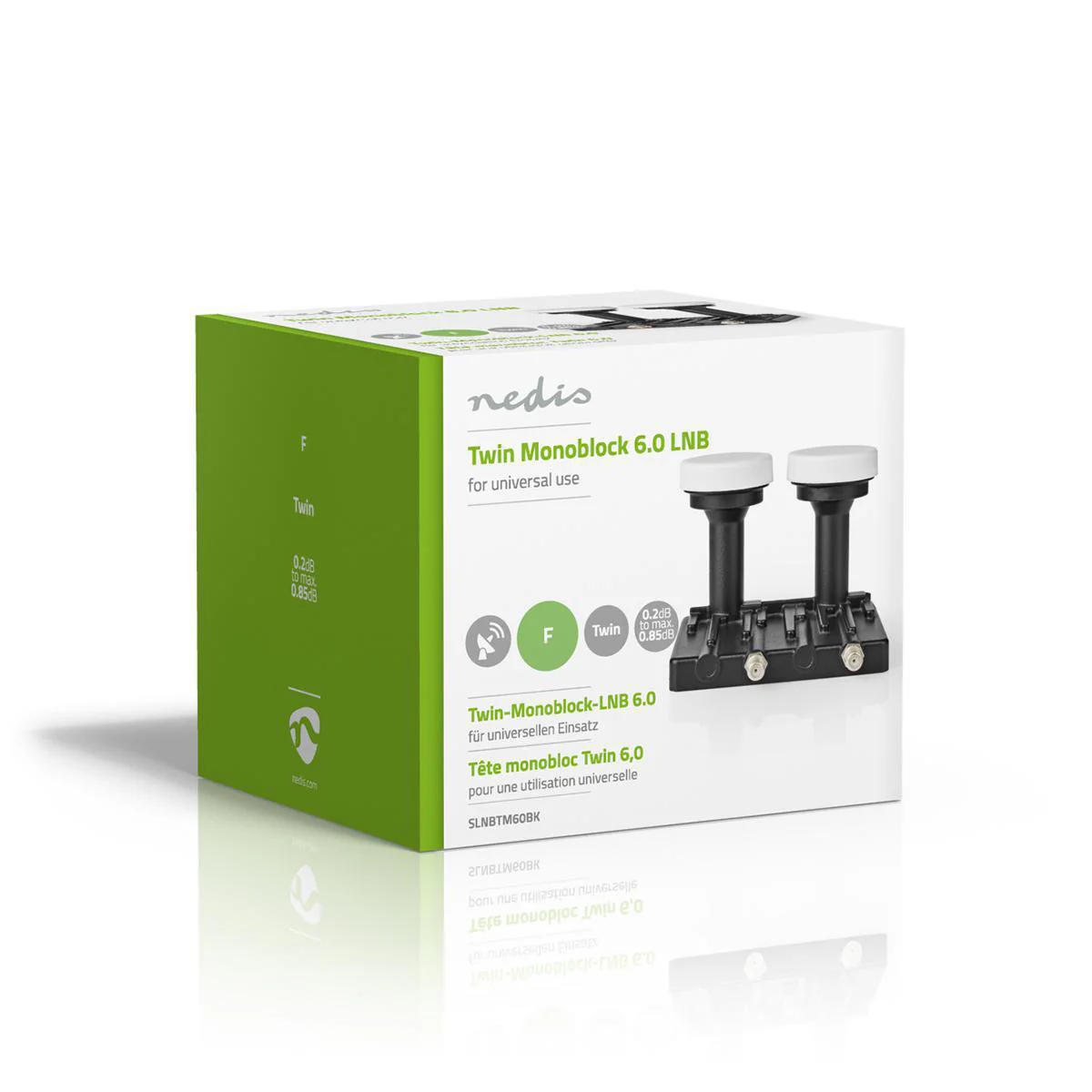 LNB Twin Monoblock 6° - Apparaat stroomoutput: 2x F-Connector - Ruisbereik: 0.85 dB - Image 7