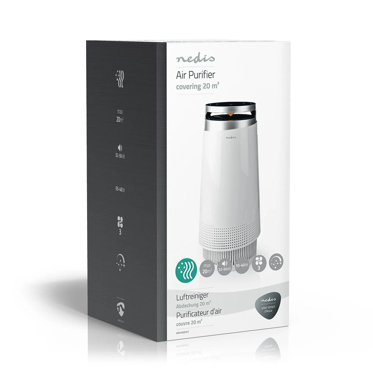 Luchtreiniger Geschikt voor ruimtes tot: 20 m² - Clean Air Delivery Rate (CADR): 130 m³/h - Luchtkwaliteitsindicator - Image 8