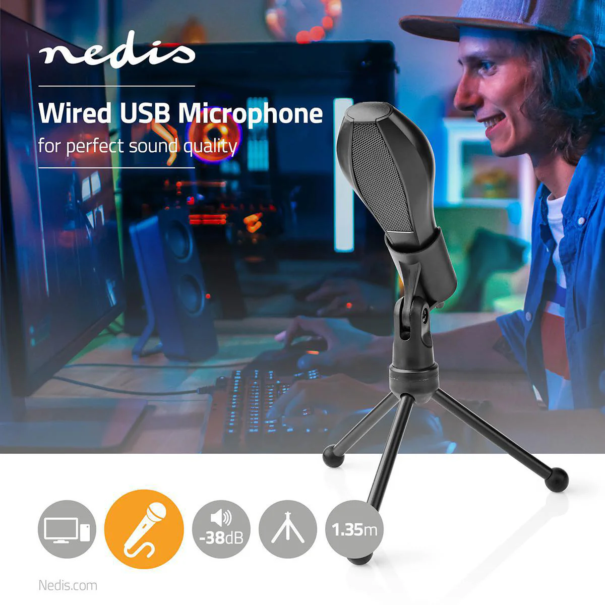 Microfoon Apparaat: Desktop / Notebook - Bedraad - 1x USB - Image 8