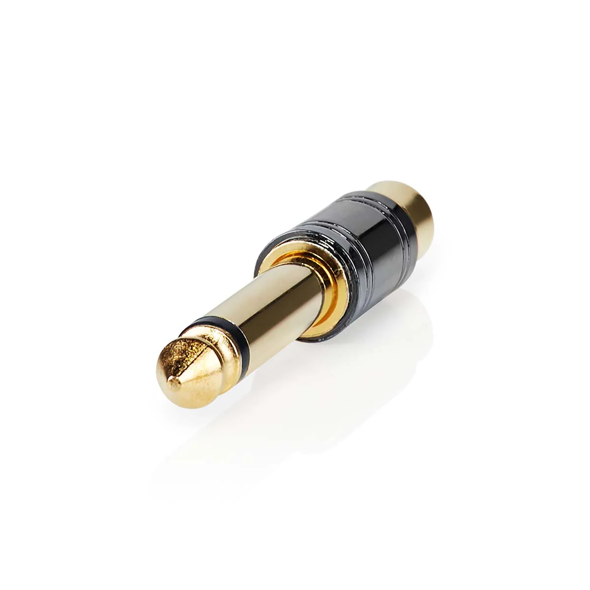 Mono-Audioadapter 6,35 mm Male - RCA Female - Verguld - Image 4