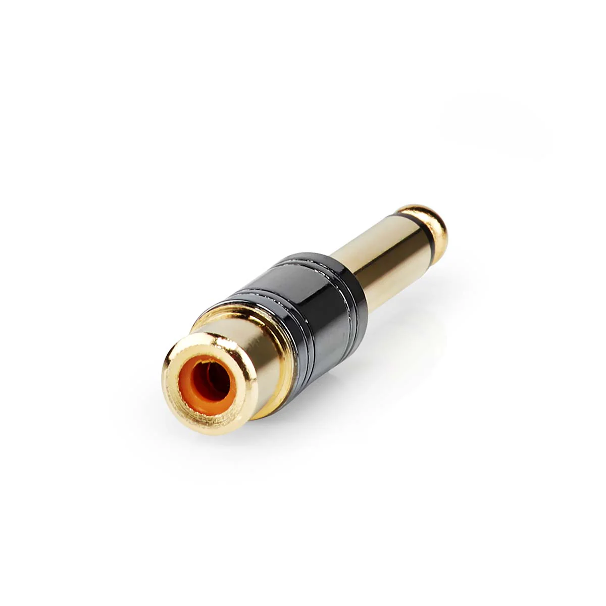 Mono-Audioadapter 6,35 mm Male - RCA Female - Verguld - Image 5