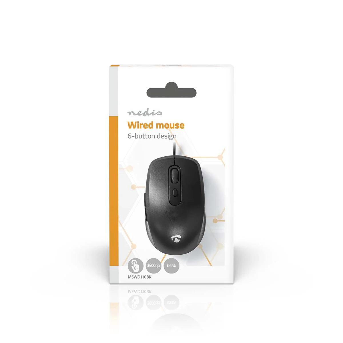 Muis Bedraad - 1200 / 1800 / 2400 / 3600 dpi - Instelbare DPI - Image 5