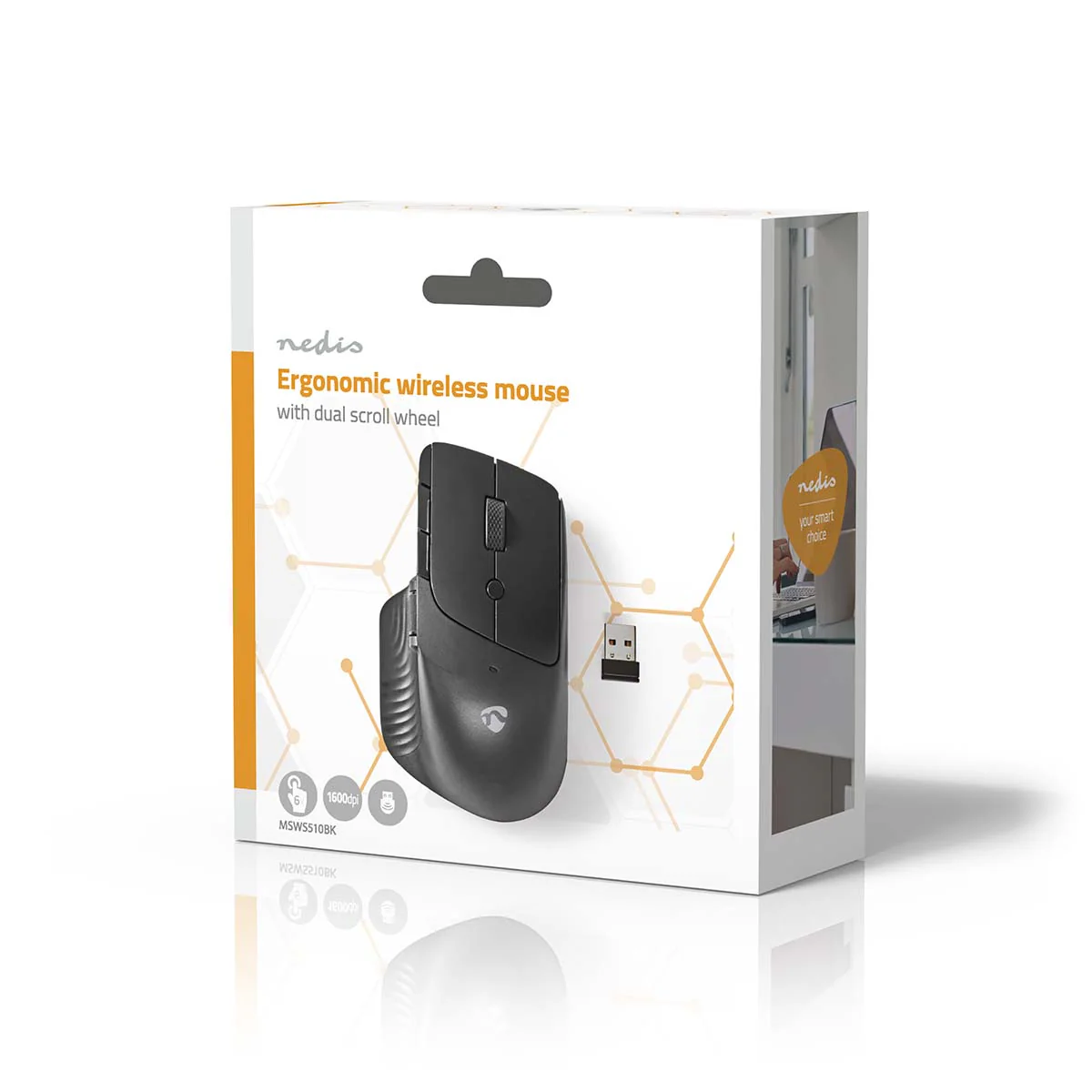 Muis Draadloos - 800 / 1200 / 1600 dpi - Instelbare DPI - Image 10