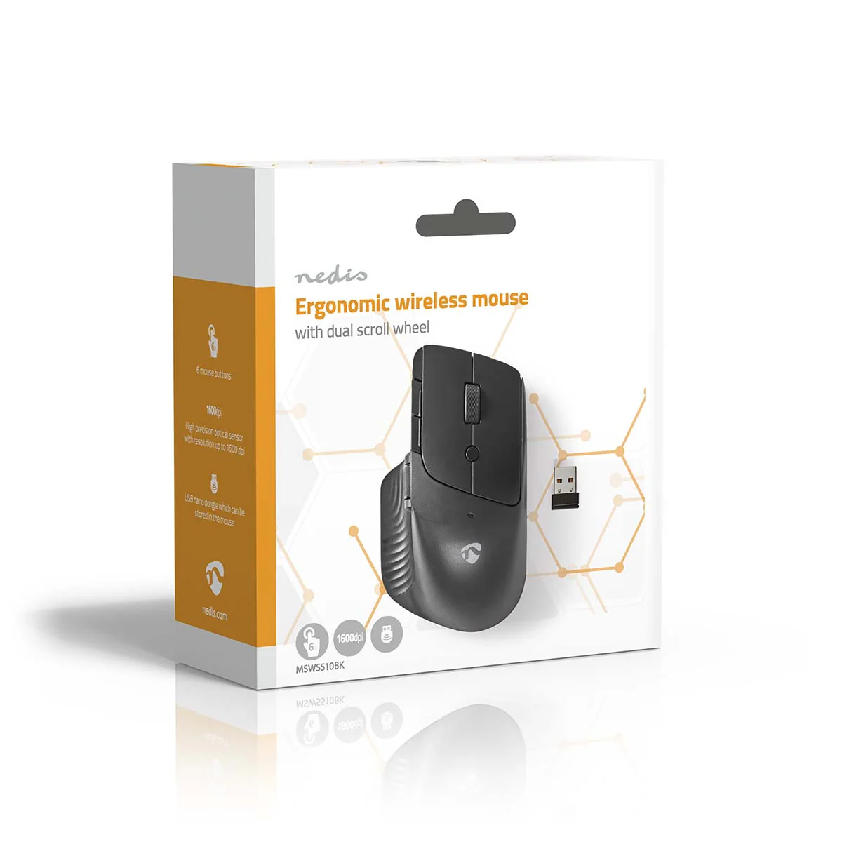 Muis Draadloos - 800 / 1200 / 1600 dpi - Instelbare DPI - Image 11