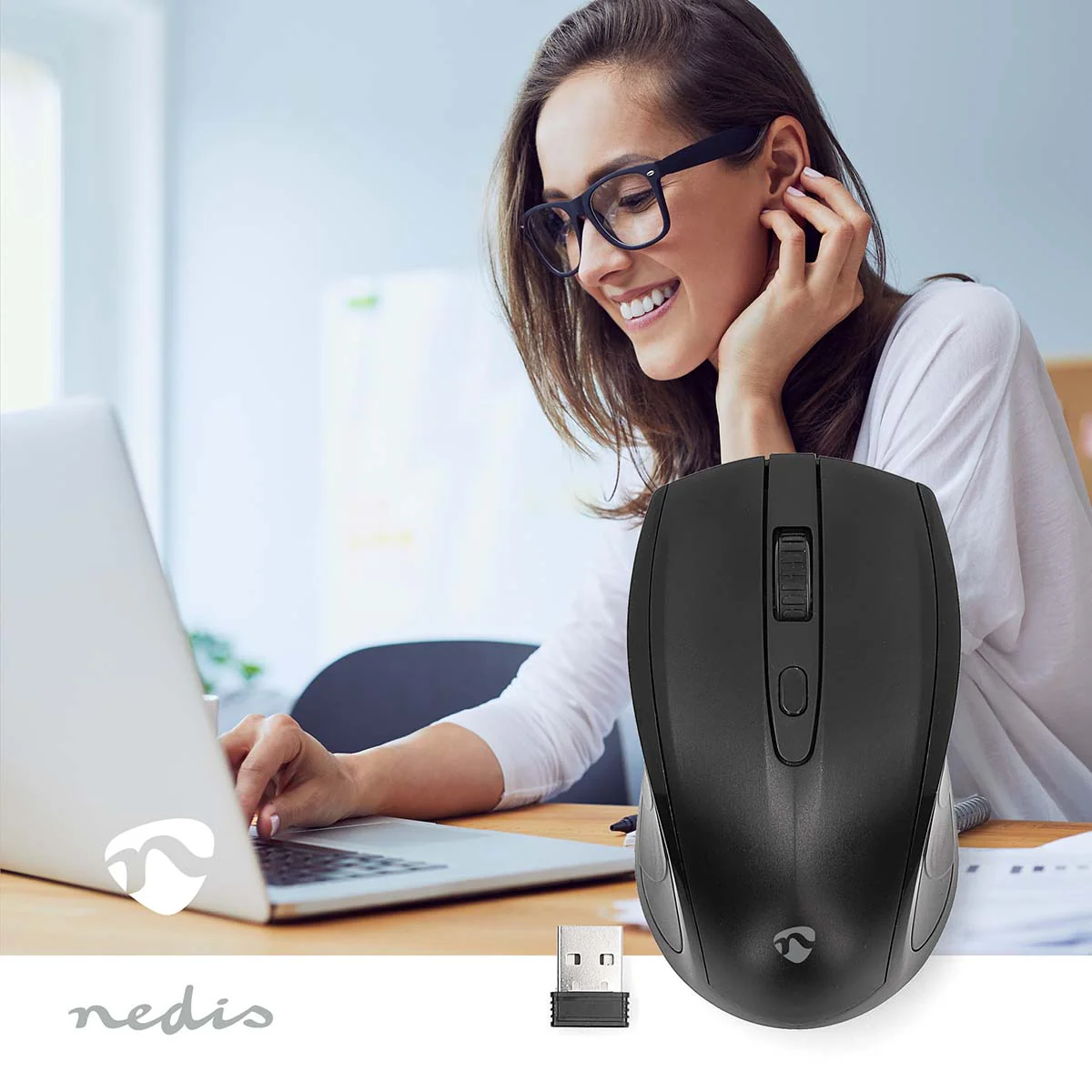 Muis Draadloos - 800 / 1200 / 1600 dpi - Instelbare DPI - Image 8