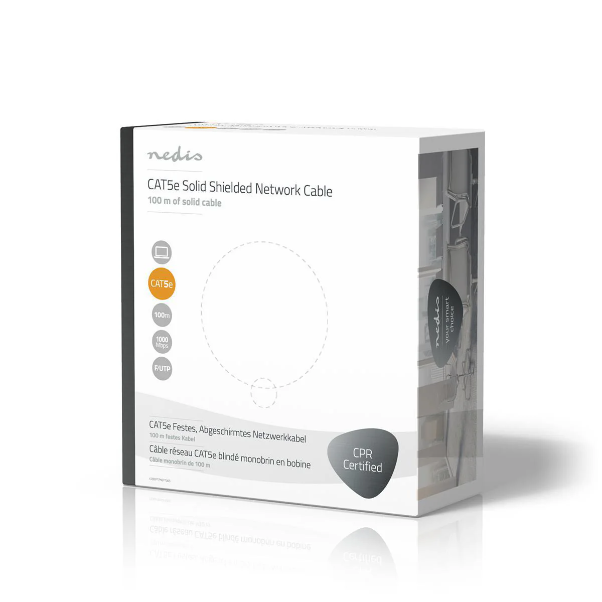 CAT5e Netwerkkabel Rol Solid - F/UTP - Koper - Image 4
