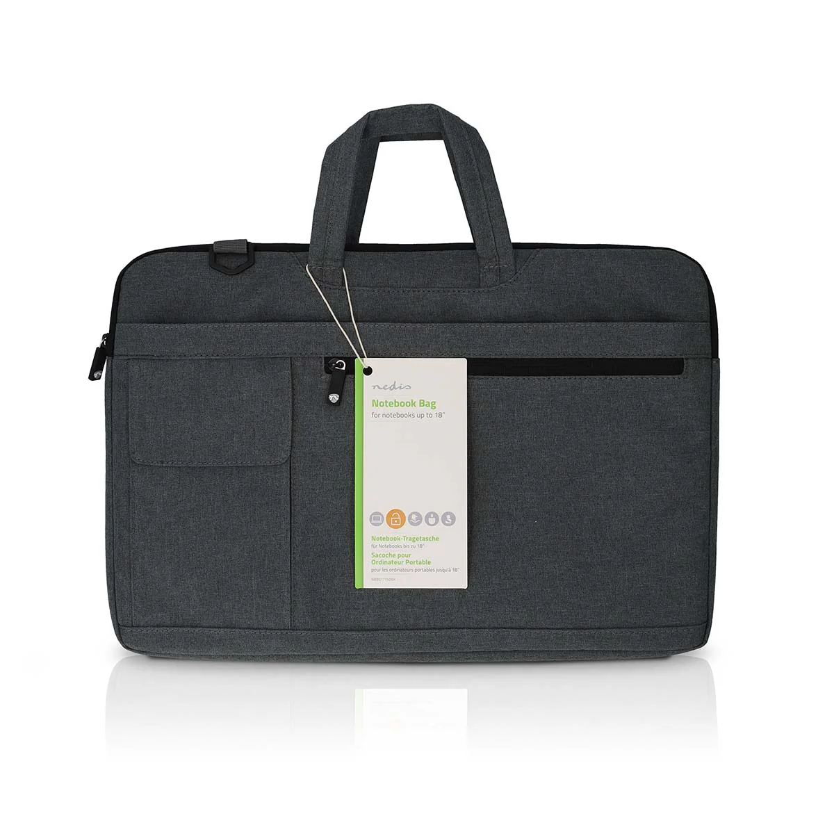 Notebook-Tas 17 - 18" - Draagriem - 8 Compartimenten - Image 6