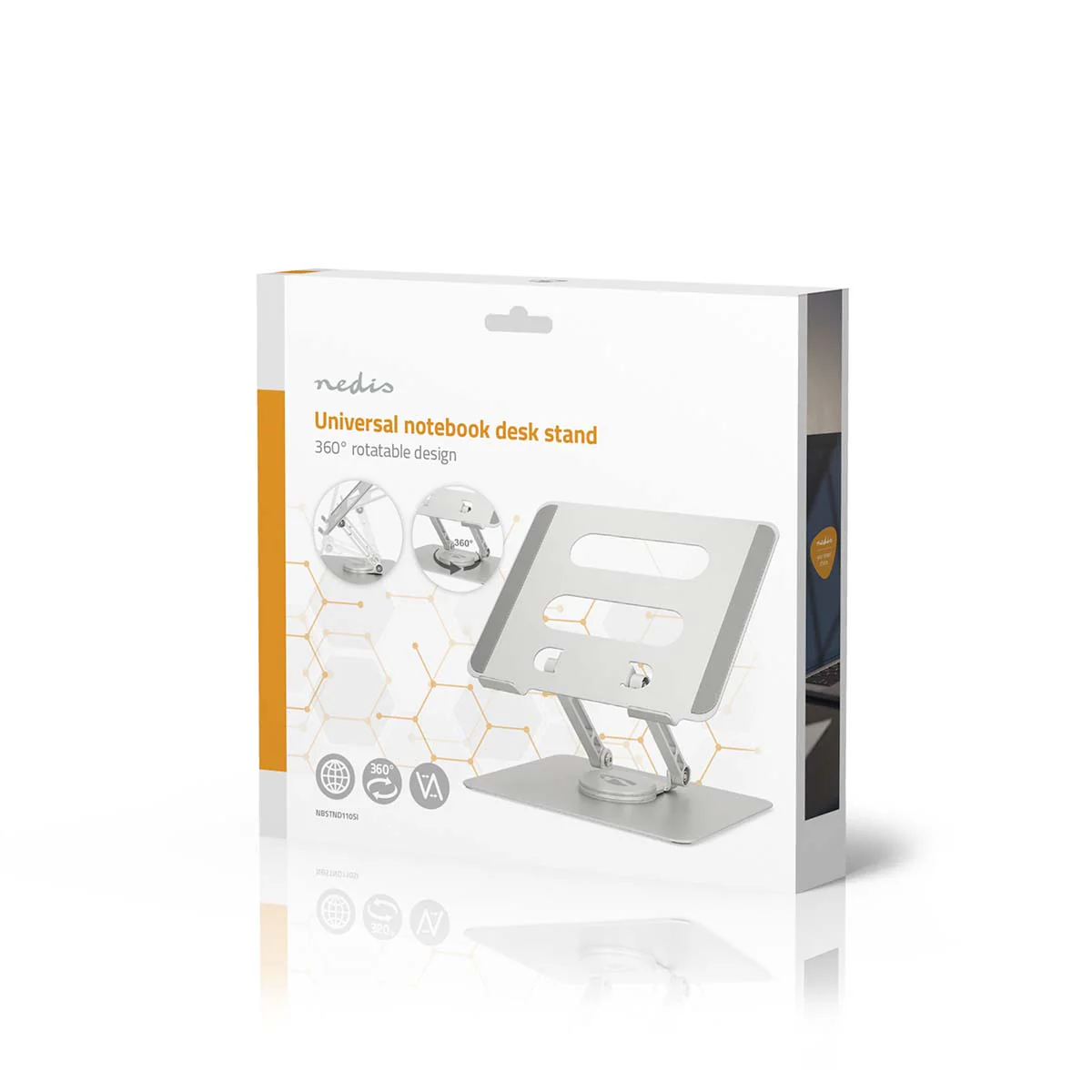 Notebookstandaard 17" - Opvouwbaar - 360 graden draaibaar - Image 15