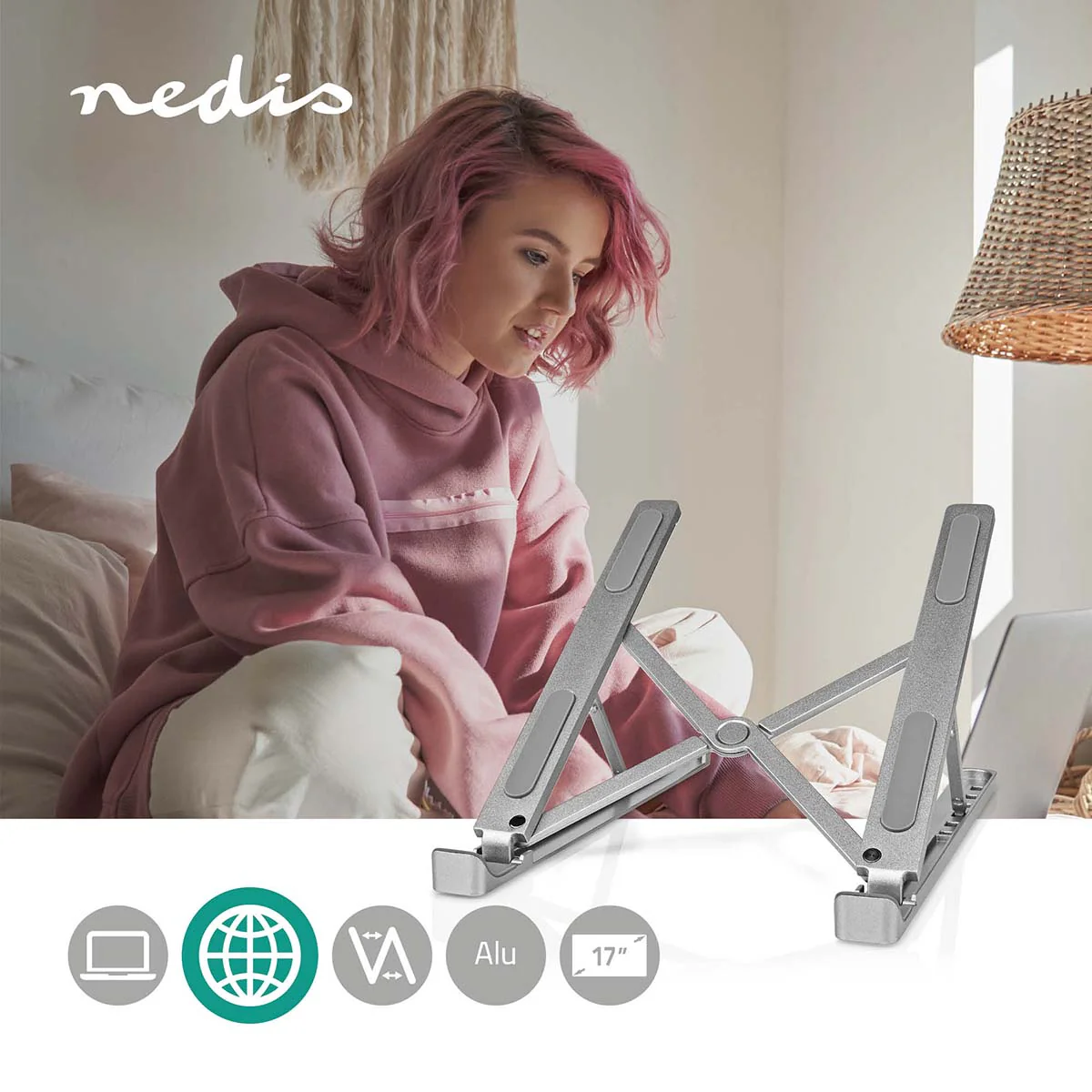 Notebookstandaard Aantal standen: 6 - 17" - Zonder Verlichting - Image 9