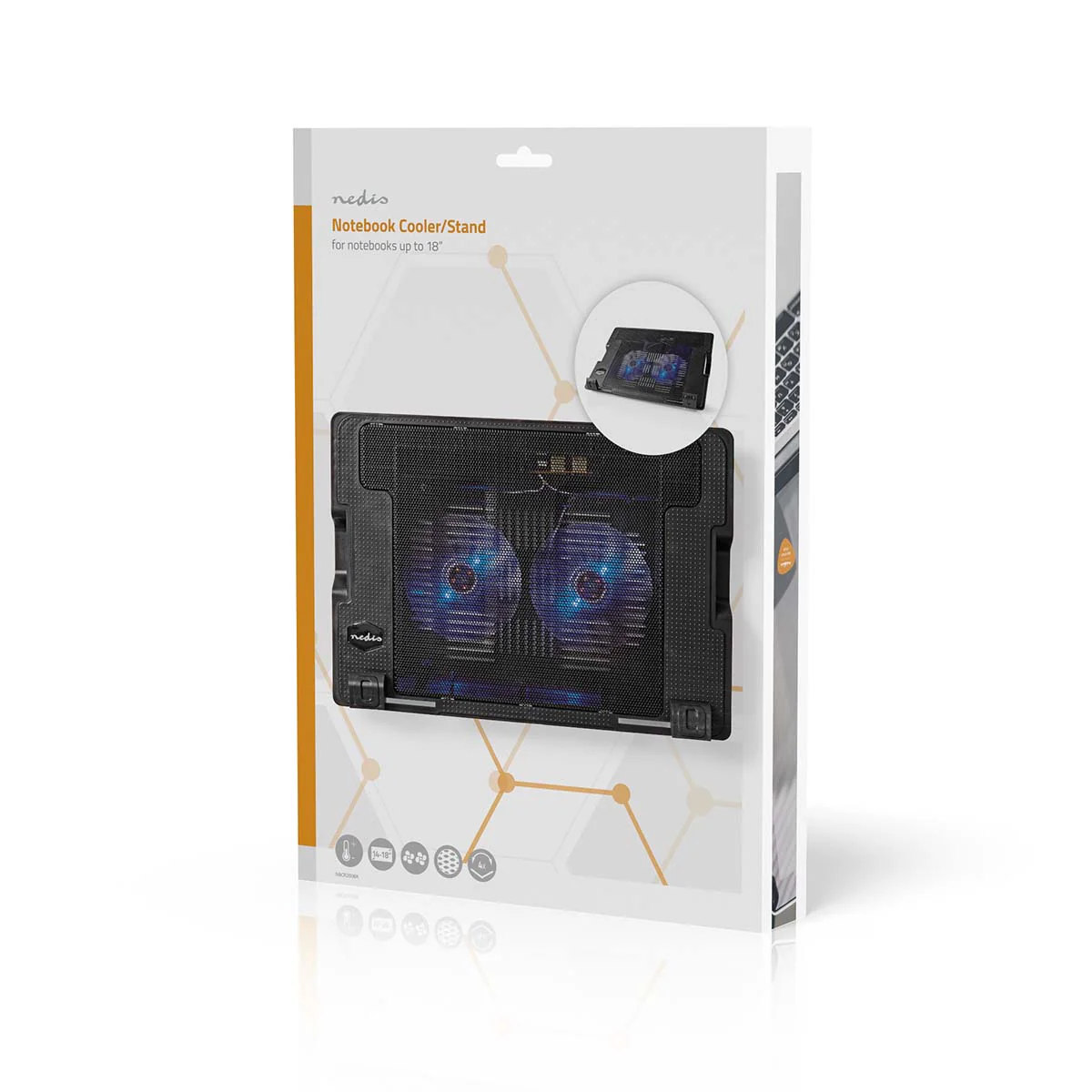 Notebookstandaard Aantal ventilatoren: 2 - USB Gevoed - Aantal standen: 4 - Image 15
