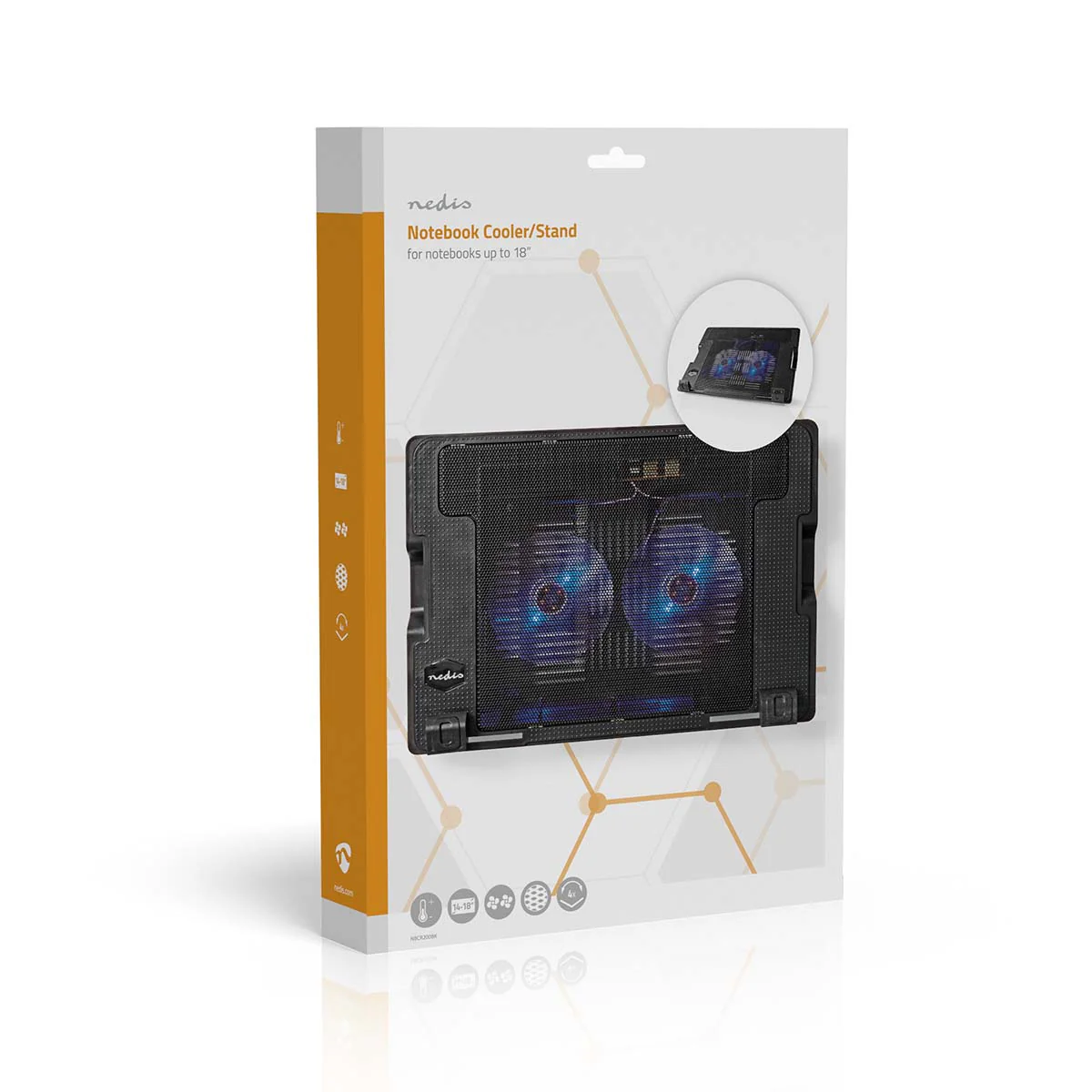 Notebookstandaard Aantal ventilatoren: 2 - USB Gevoed - Aantal standen: 4 - Image 16