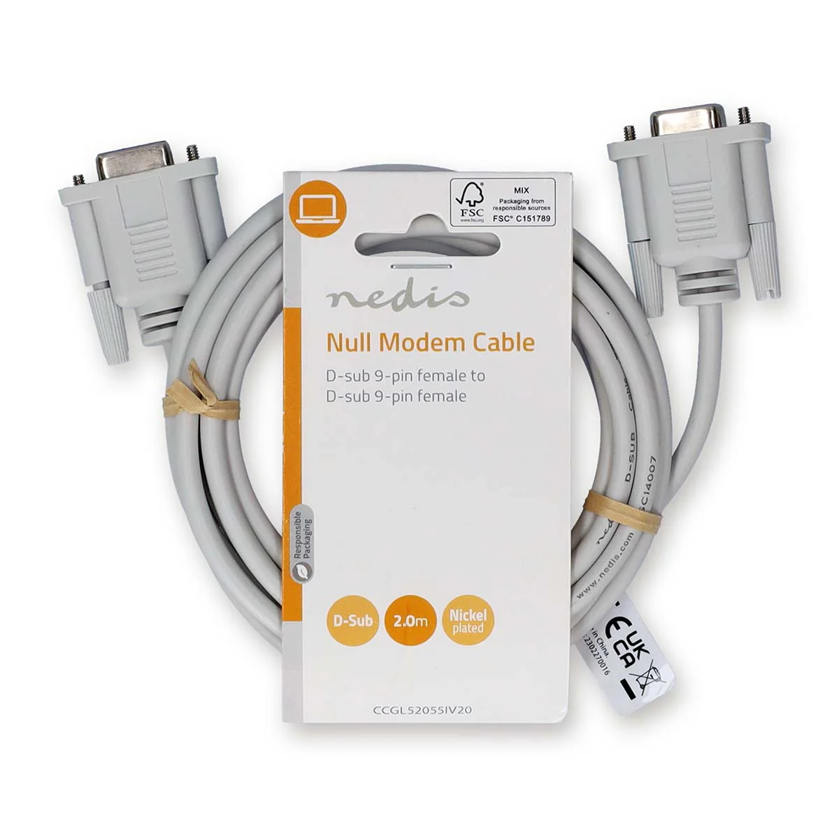 Nullmodemkabel D-SUB 9-Pins Female - D-SUB 9-Pins Female - Vernikkeld - Image 3