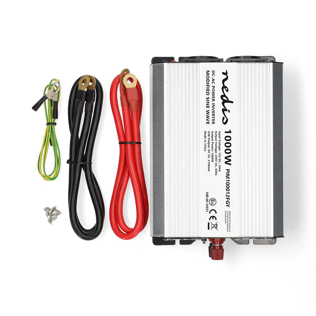 Omvormer Gemodificeerde Sinusgolf Apparaat stroomoutput: Type F (CEE 7/3) / USB-A - 230 V AC 50 Hz - 1000W - Image 12