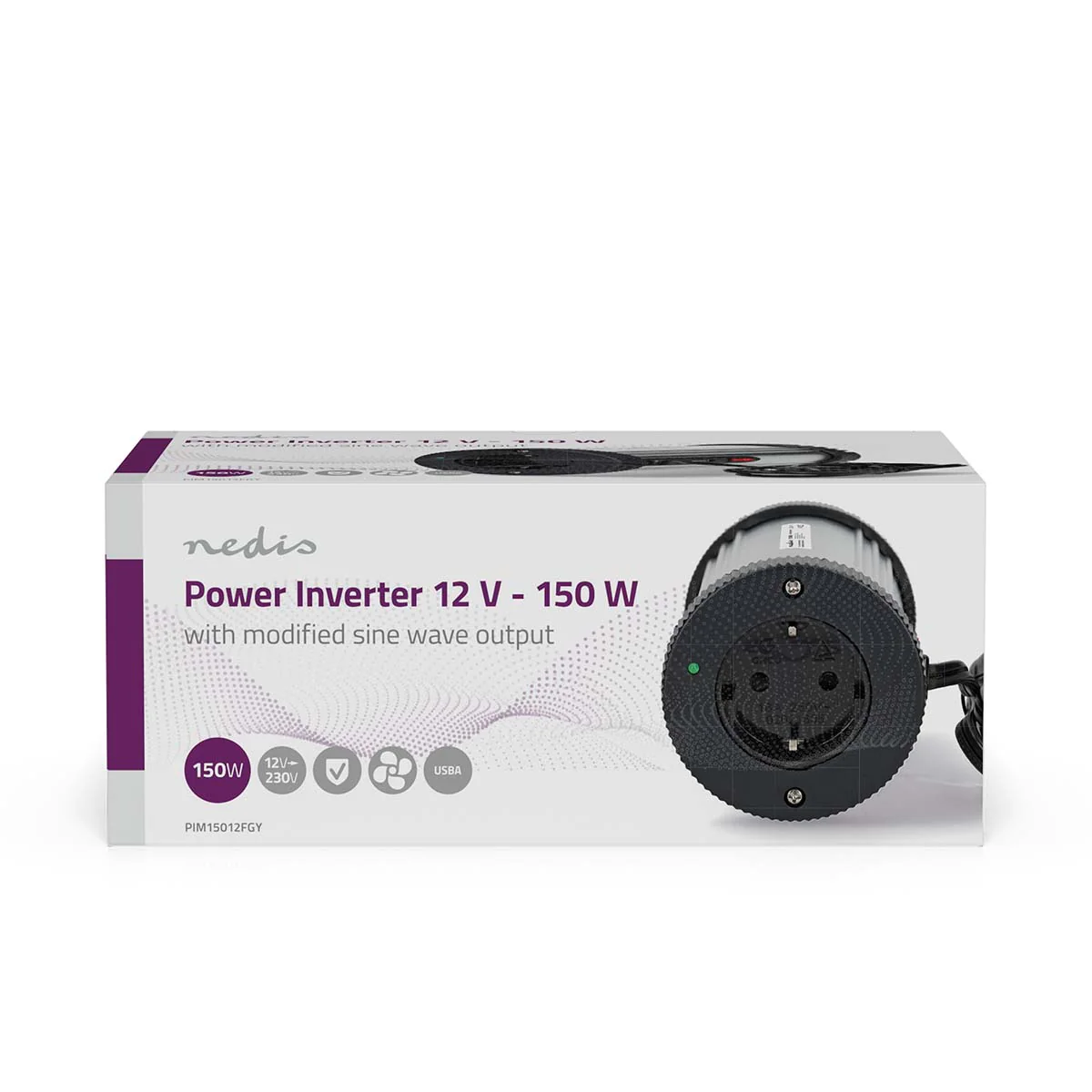 Omvormer Gemodificeerde Sinusgolf Apparaat stroomoutput: Type F (CEE 7/3) / USB-A - 230 V AC 50 Hz - 1000W - Image 14