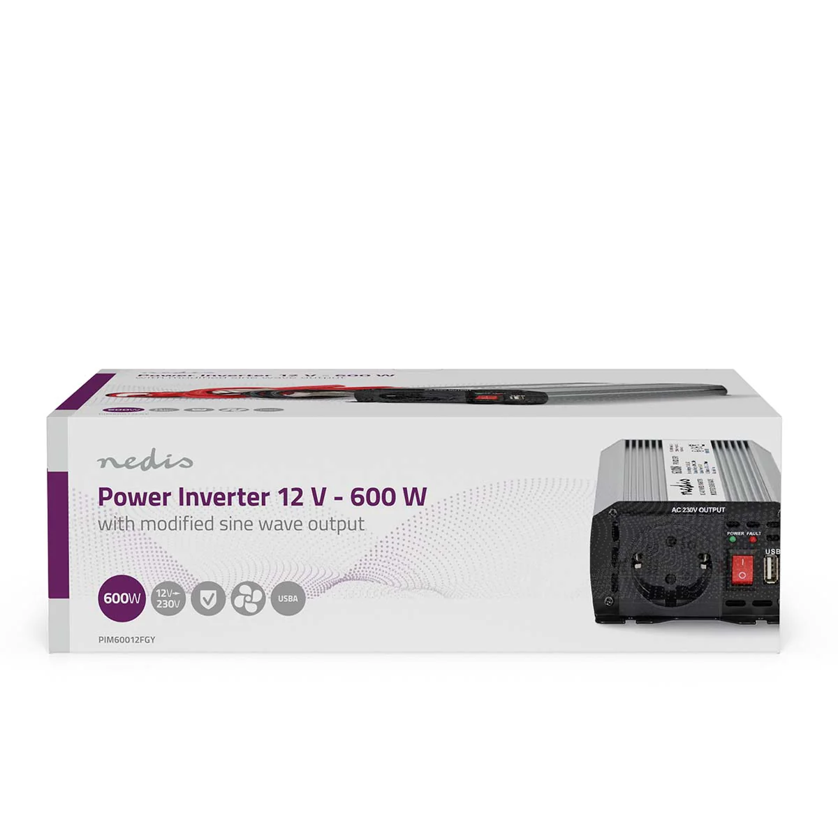 Omvormer Gemodificeerde Sinusgolf Apparaat stroomoutput: Type F (CEE 7/3) / USB-A - 230 V AC 50 Hz - 1000W - Image 16