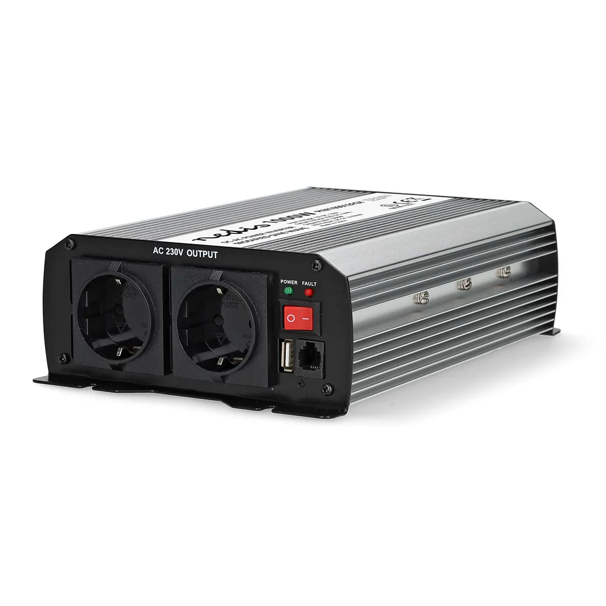 Omvormer Gemodificeerde Sinusgolf Apparaat stroomoutput: Type F (CEE 7/3) / USB-A - 230 V AC 50 Hz - 1000W - Image 7