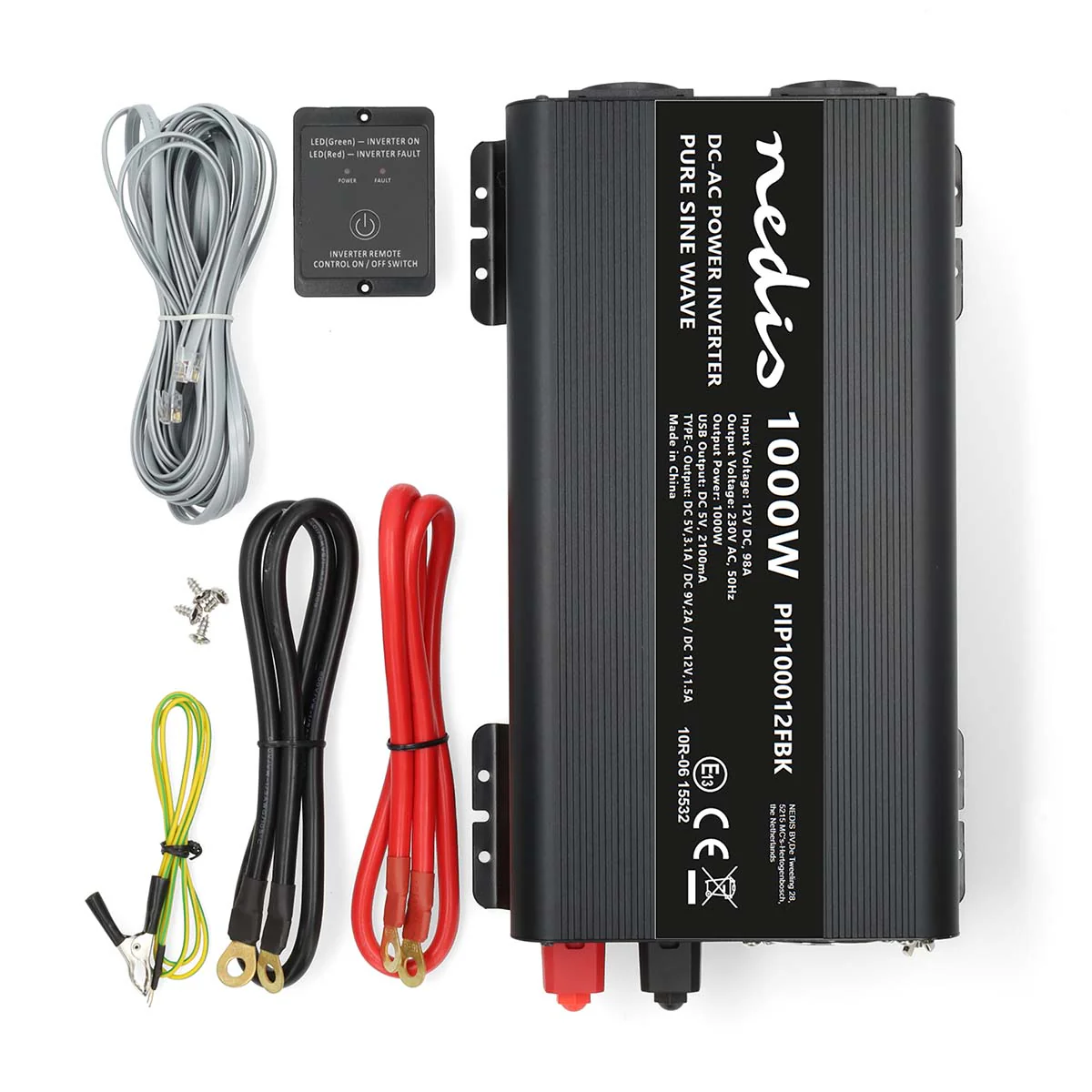 Omvormer Pure Sinusgolf Apparaat stroomoutput: Type F (CEE 7/3) / USB-A / 1x USB-C™ - 230 V AC 50 Hz - 1000W - Image 14