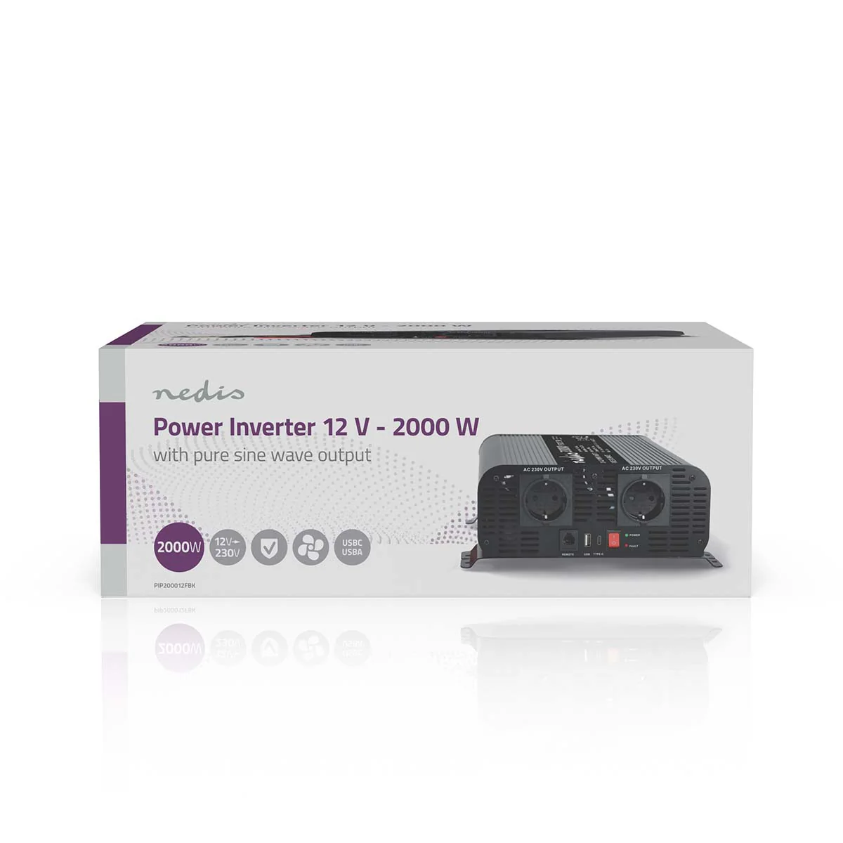 Omvormer Pure Sinusgolf Apparaat stroomoutput: Type F (CEE 7/3) / USB-A / 1x USB-C™ - 230 V AC 50 Hz - 1000W - Image 17