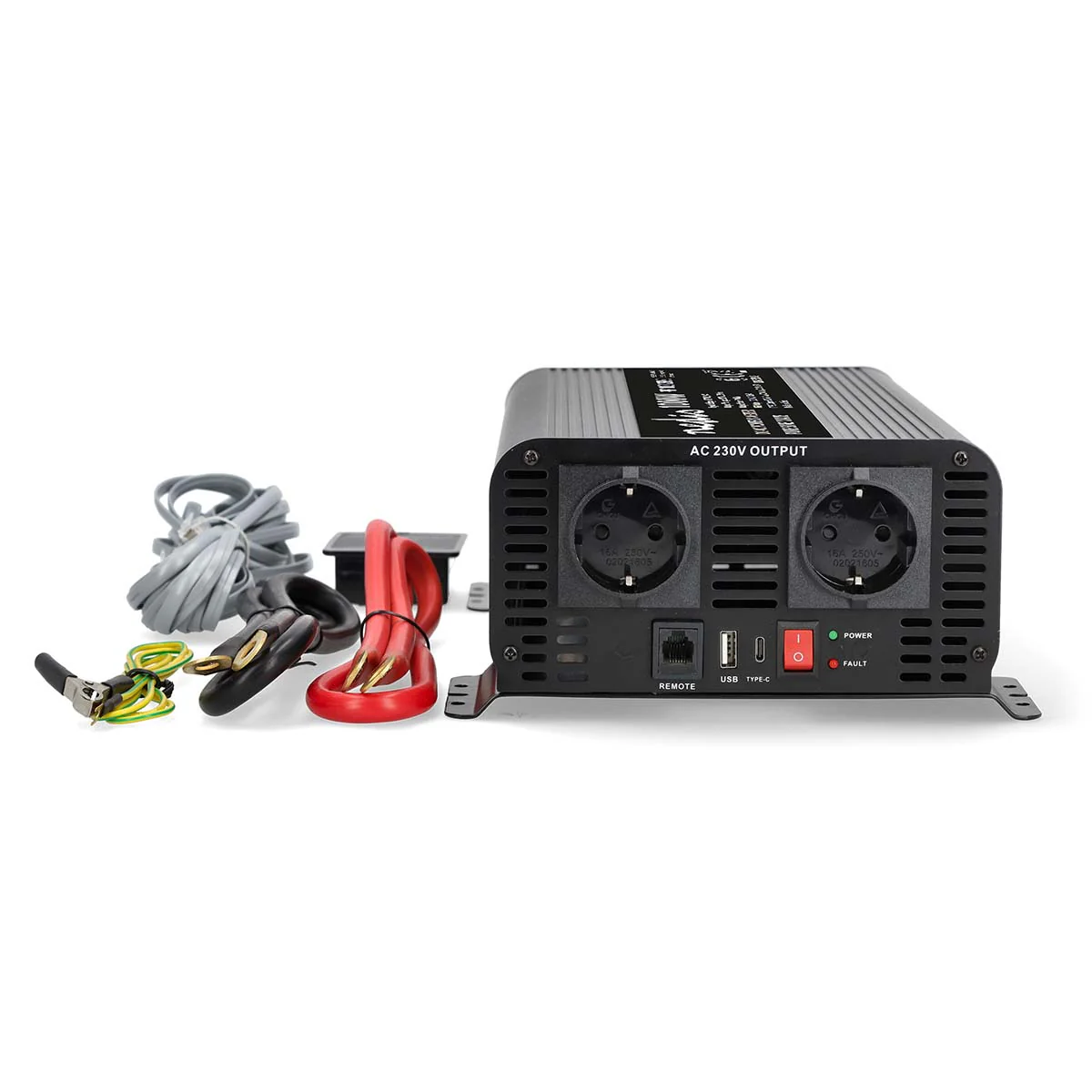 Omvormer Pure Sinusgolf Apparaat stroomoutput: Type F (CEE 7/3) / USB-A / 1x USB-C™ - 230 V AC 50 Hz - 1000W - Image 2