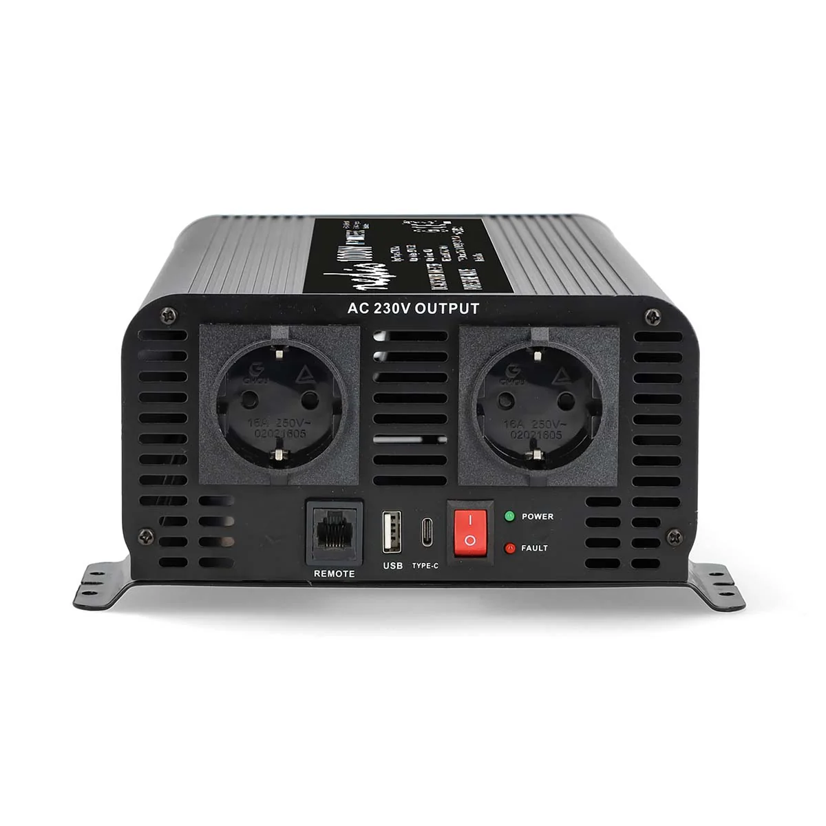 Omvormer Pure Sinusgolf Apparaat stroomoutput: Type F (CEE 7/3) / USB-A / 1x USB-C™ - 230 V AC 50 Hz - 1000W - Image 3