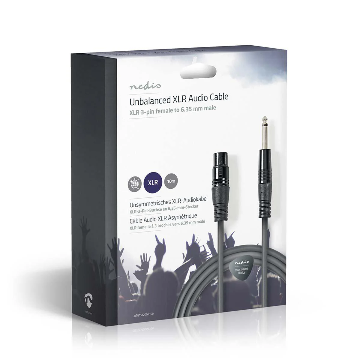 Ongebalanceerde Audiokabel XLR 3-Pins Female - 6,35 mm Male - Vernikkeld - Image 5