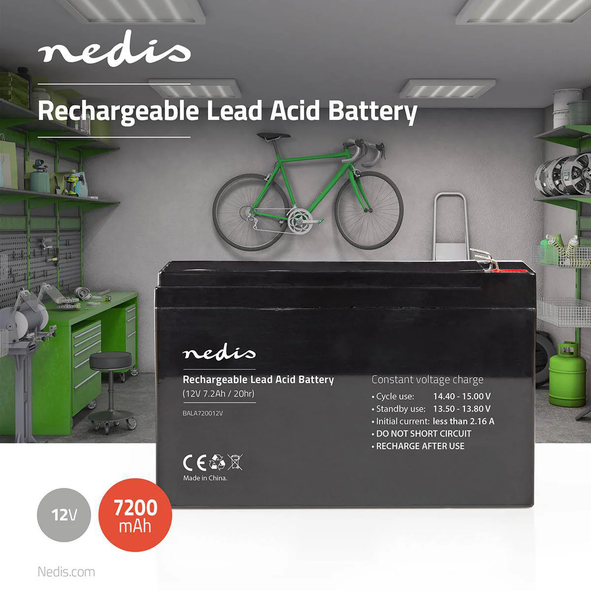 Oplaadbare Loodaccu Lead-Acid - Oplaadbaar - 12V - Image 5