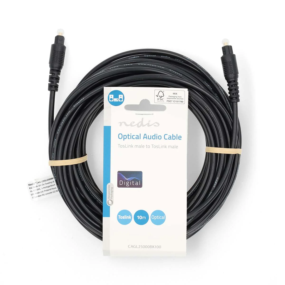 Optische Audiokabel TosLink Male - TosLink Male - Rond - Image 4