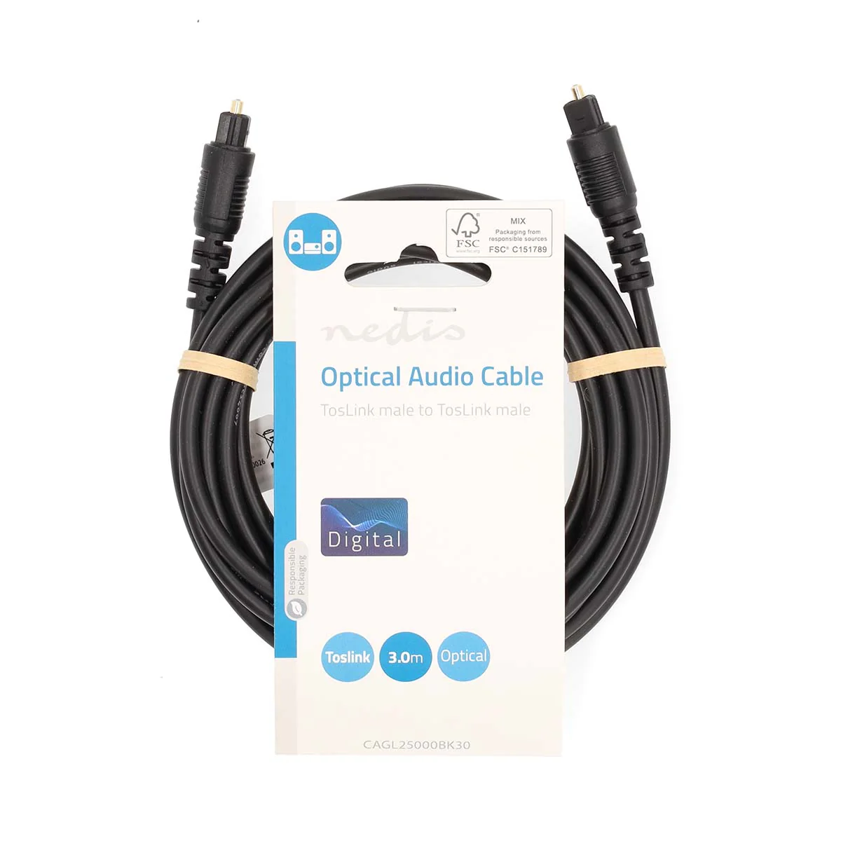 Optische Audiokabel TosLink Male - TosLink Male - Rond - Image 6