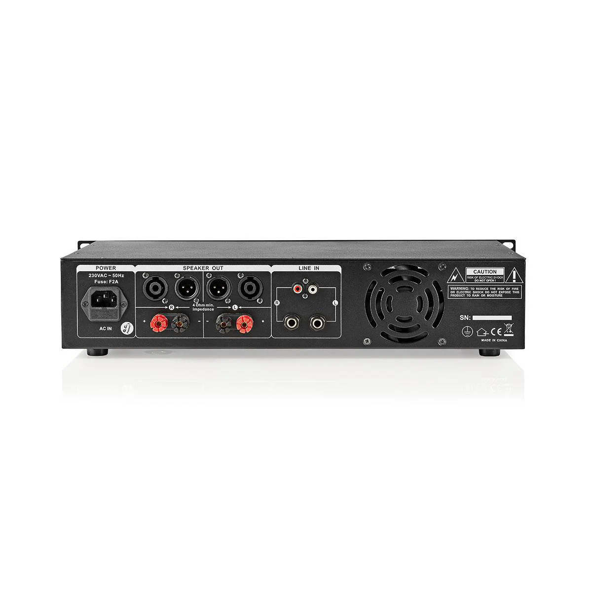 PA-Versterker 2 Kanalen - 2U - 19 "rack-montage - Image 3
