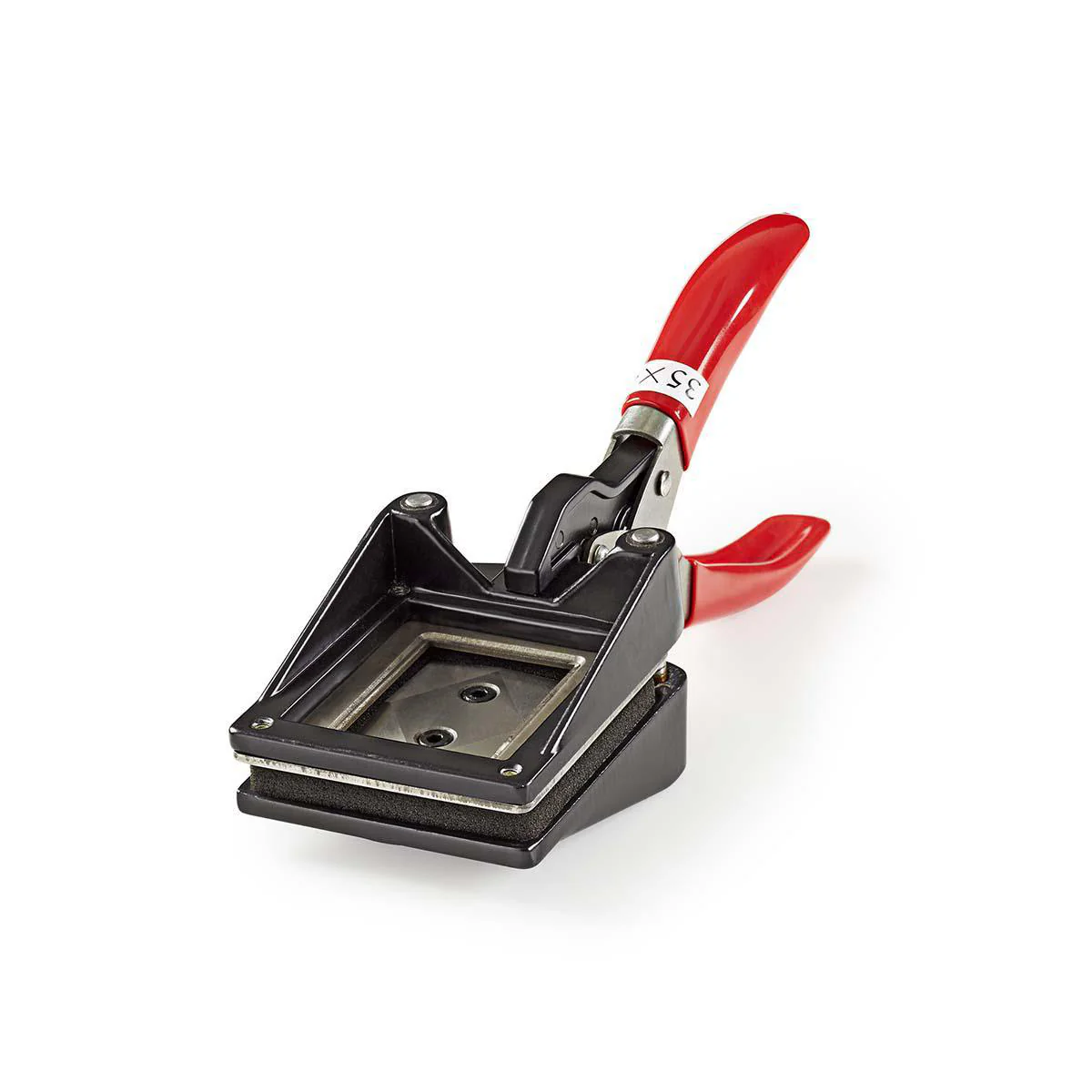 Pasfotosnijder 35 x 45 mm - Metaal - Rood / Zwart