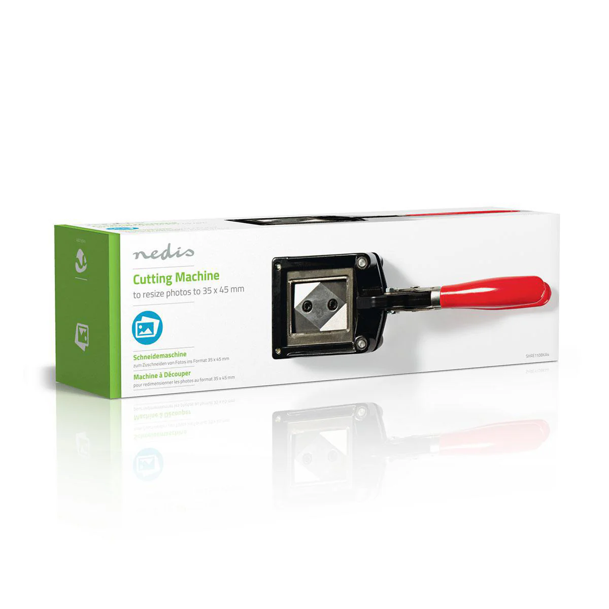 Pasfotosnijder 35 x 45 mm - Metaal - Rood / Zwart - Image 6