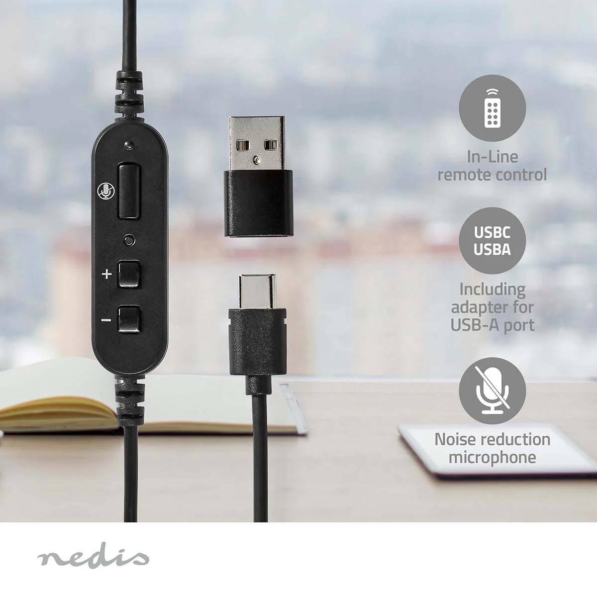 PC-Headset On-Ear - Stereo - USB Type-A / USB Type-C™ - Image 11