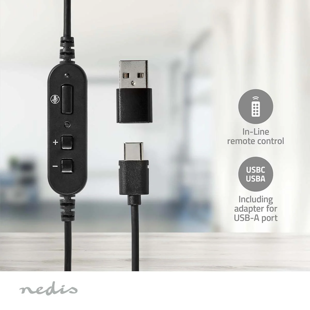 PC-Headset Over-Ear - Stereo - USB Type-A / USB Type-C™ - Image 11