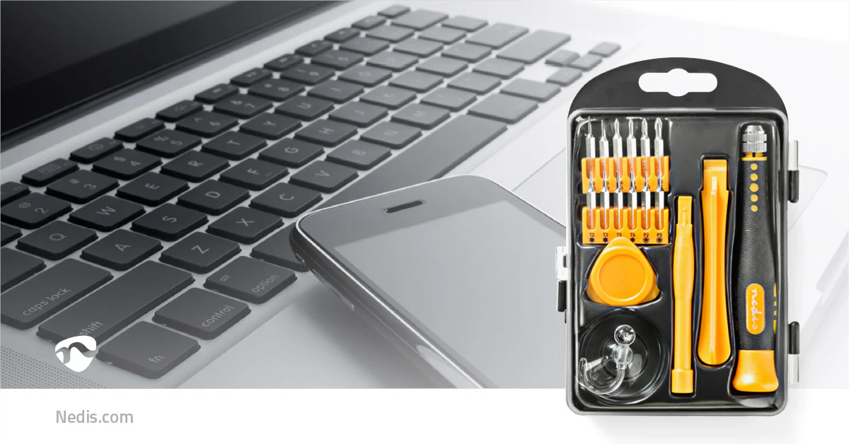 Phone/tablet repair set 17-in-1 - PC / Smartphone / Tablet - ABS / Metaal - Image 7