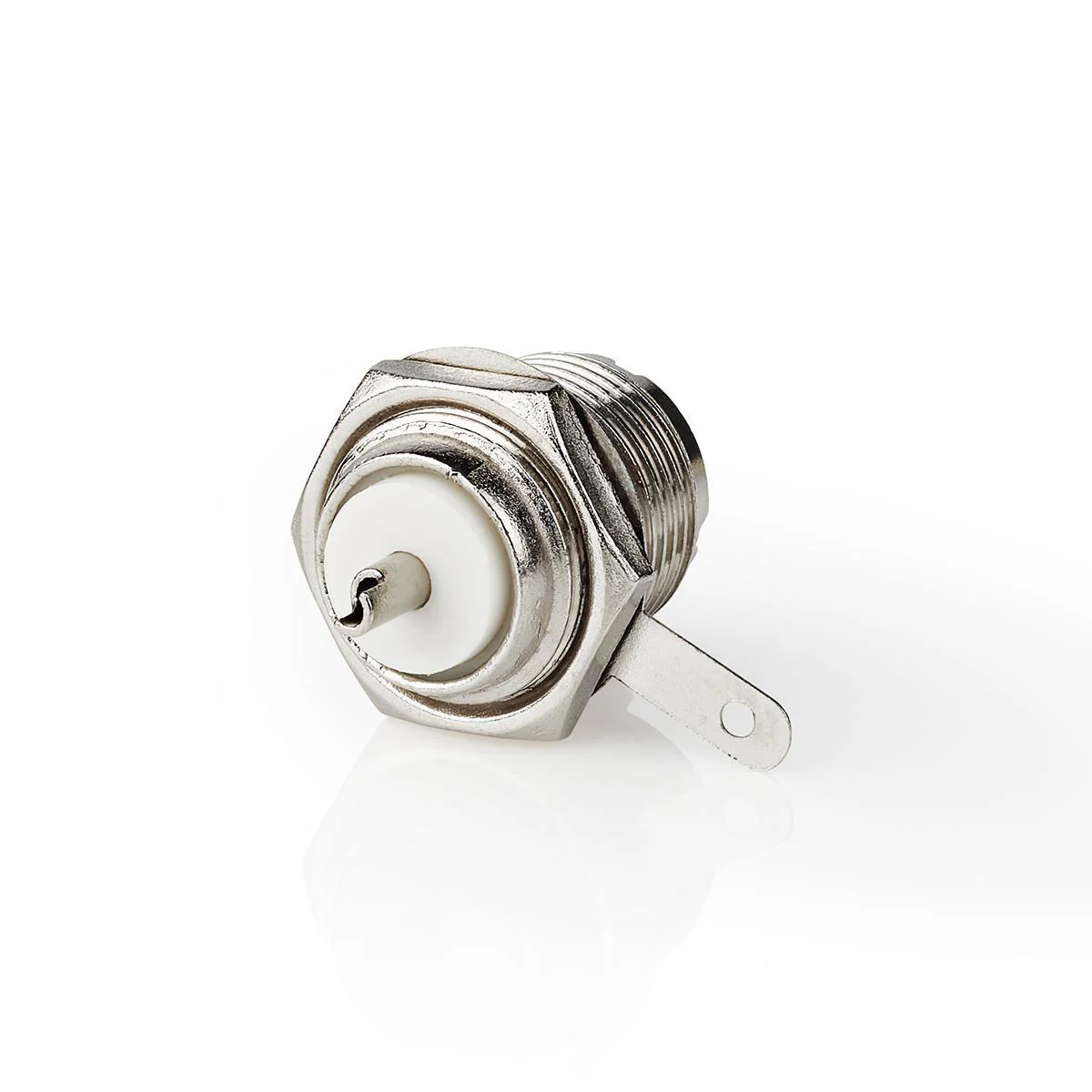 PL259-Connector Recht - Female - Vernikkeld