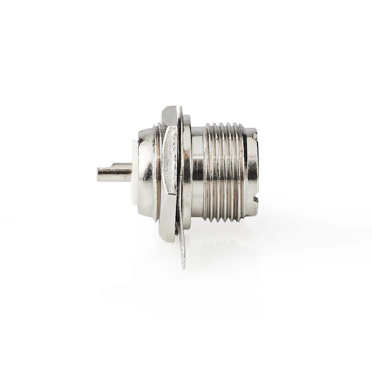 PL259-Connector Recht - Female - Vernikkeld - Image 3
