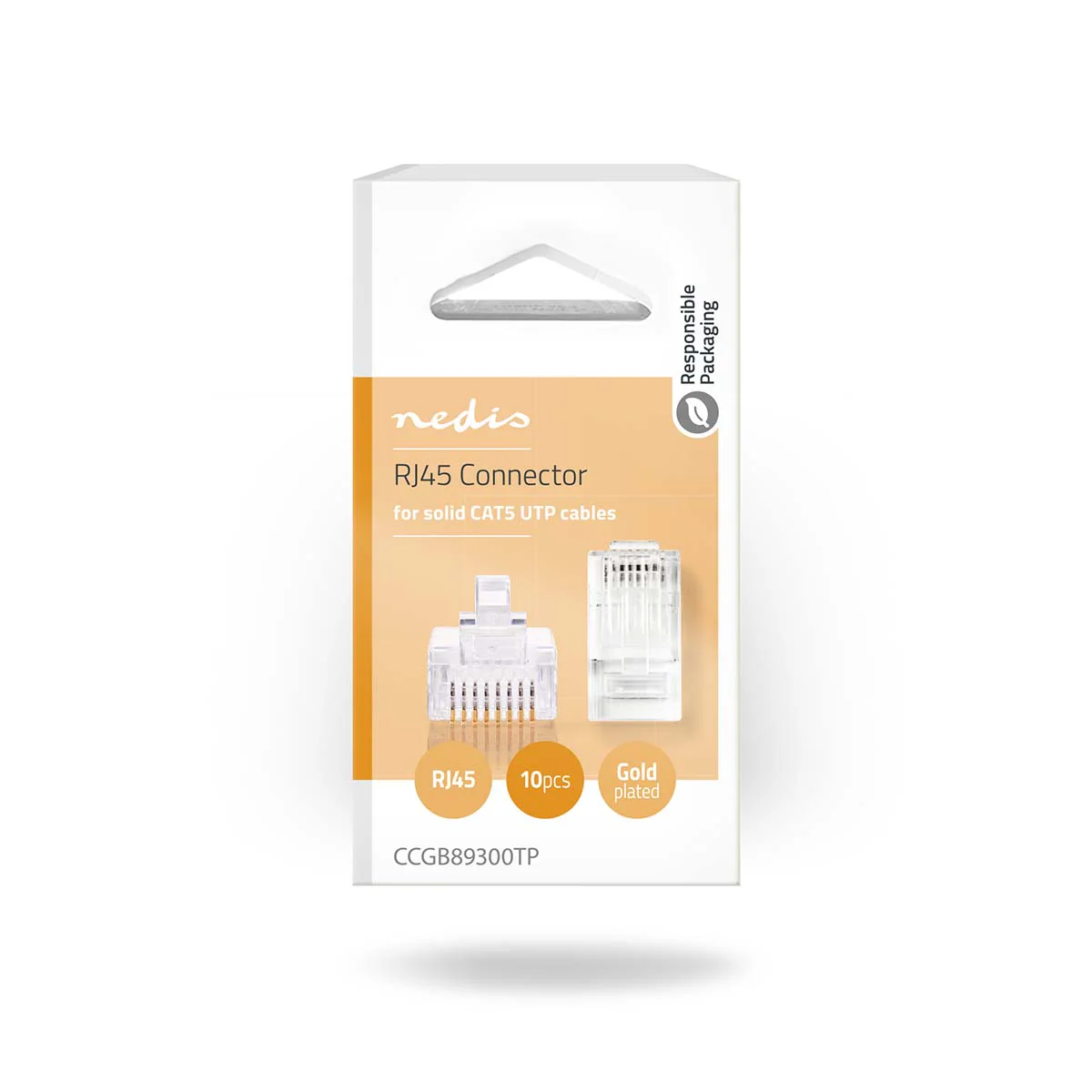 RJ45-Connector Male - Solid UTP CAT5e - Recht - Image 3