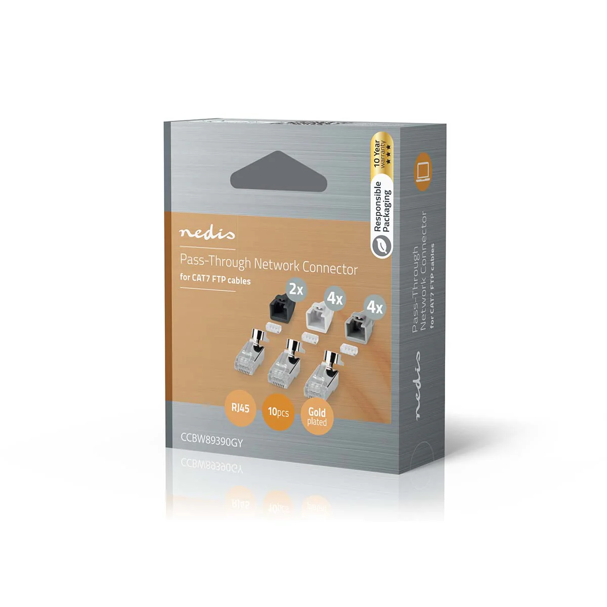RJ45-Connector RJ45 Pass Through - Stevig/Gesnoerd FTP CAT7 - Recht - Image 8