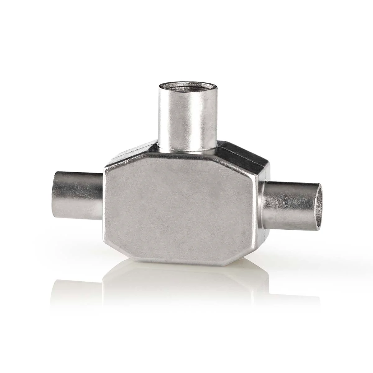 Satelliet- en Antenne-Adapter 2x Coax Male - IEC (Coax) Female - Vernikkeld - Image 9
