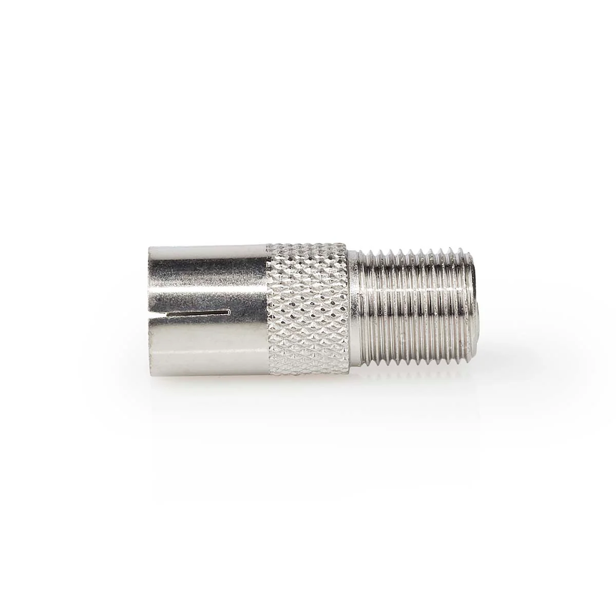 Satelliet- en Antenne-Adapter F-Female - IEC (Coax) Female - Vernikkeld - Image 3