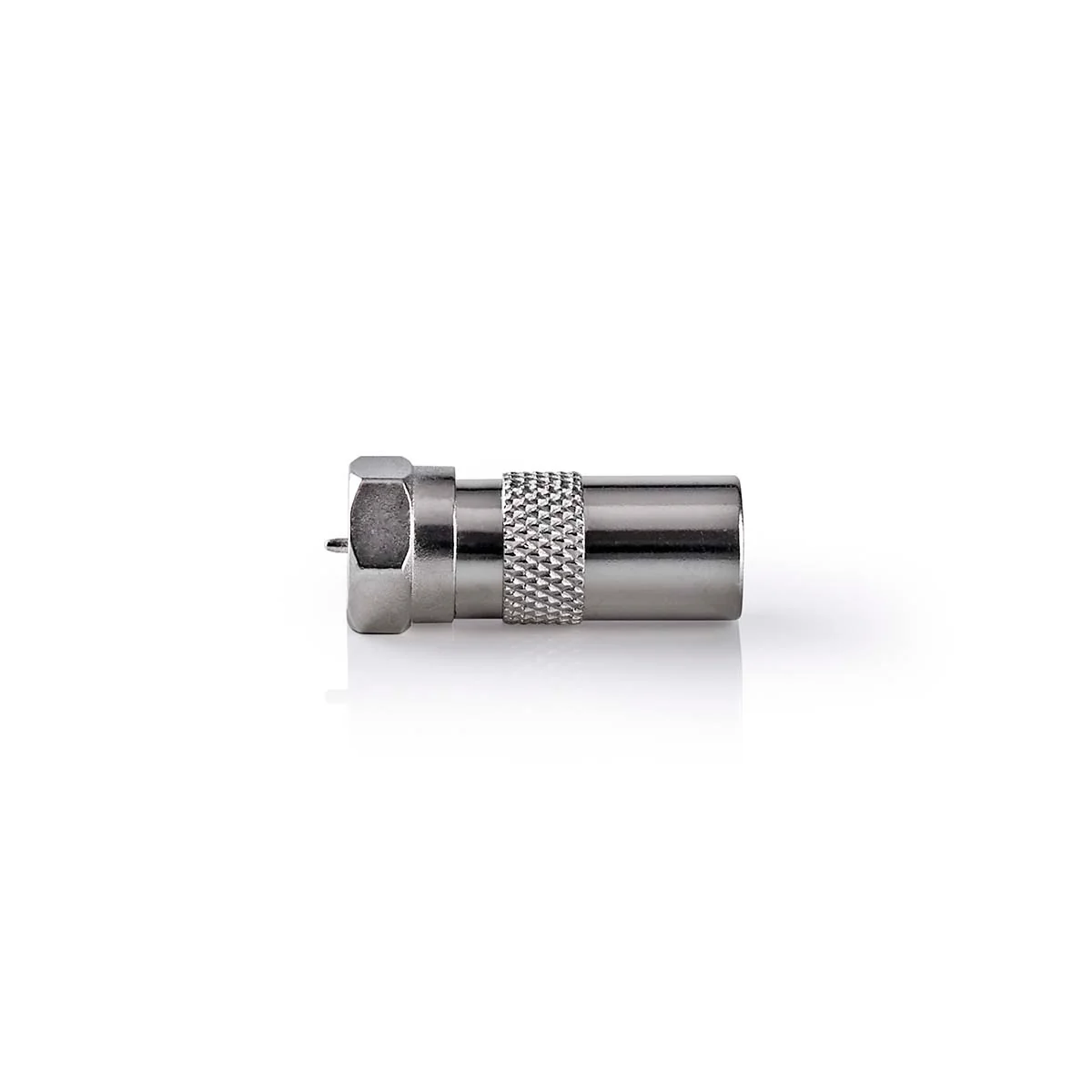 Satelliet- en Antenne-Adapter F-Male - IEC (Coax) Male - Vernikkeld - Image 2