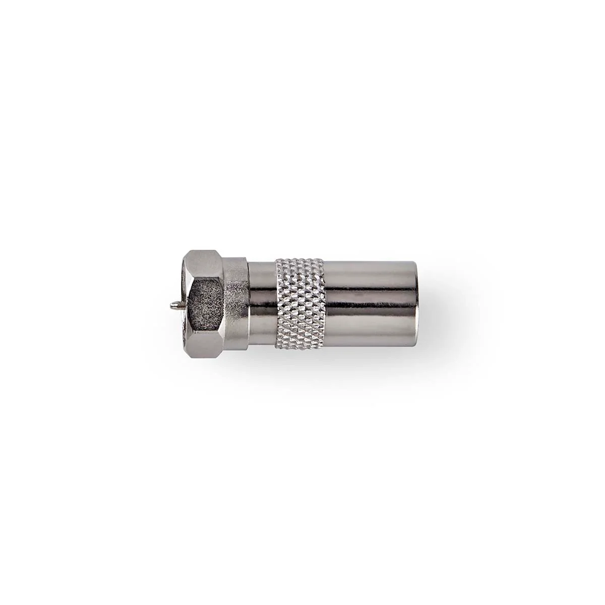 Satelliet- en Antenne-Adapter F-Male - IEC (Coax) Male - Vernikkeld - Image 5