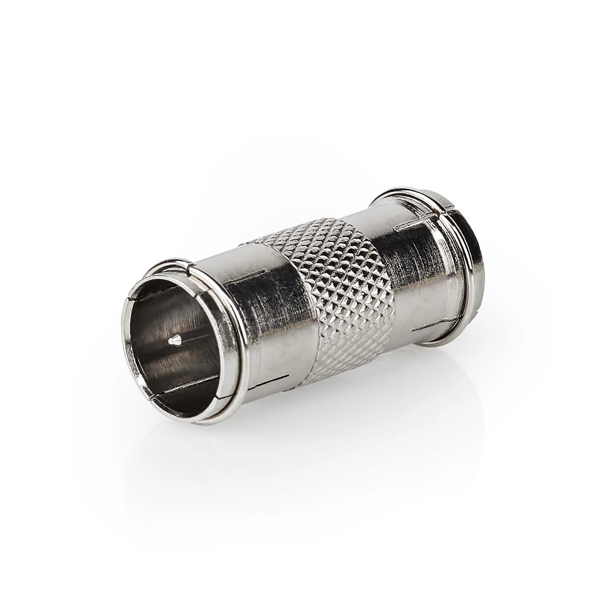 Satelliet- en Antenne-Adapter F-Male Quick - F-Male Quick - Vernikkeld