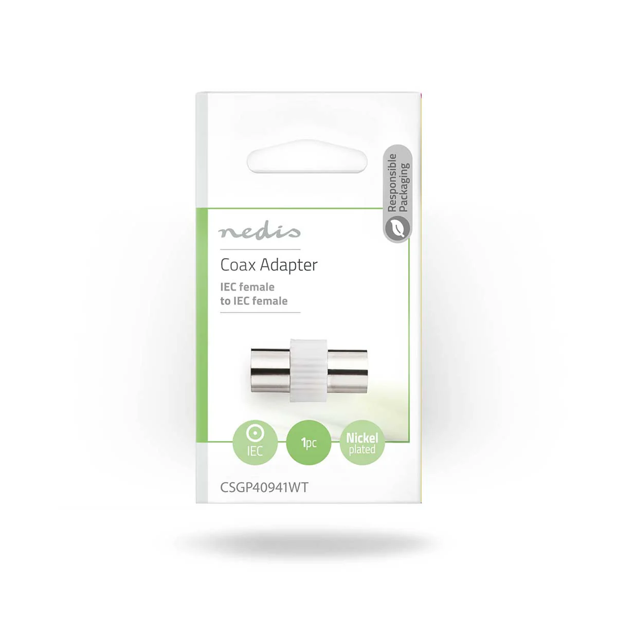Satelliet- en Antenne-Adapter IEC (Coax) Female - IEC (Coax) Female - Vernikkeld - Image 4