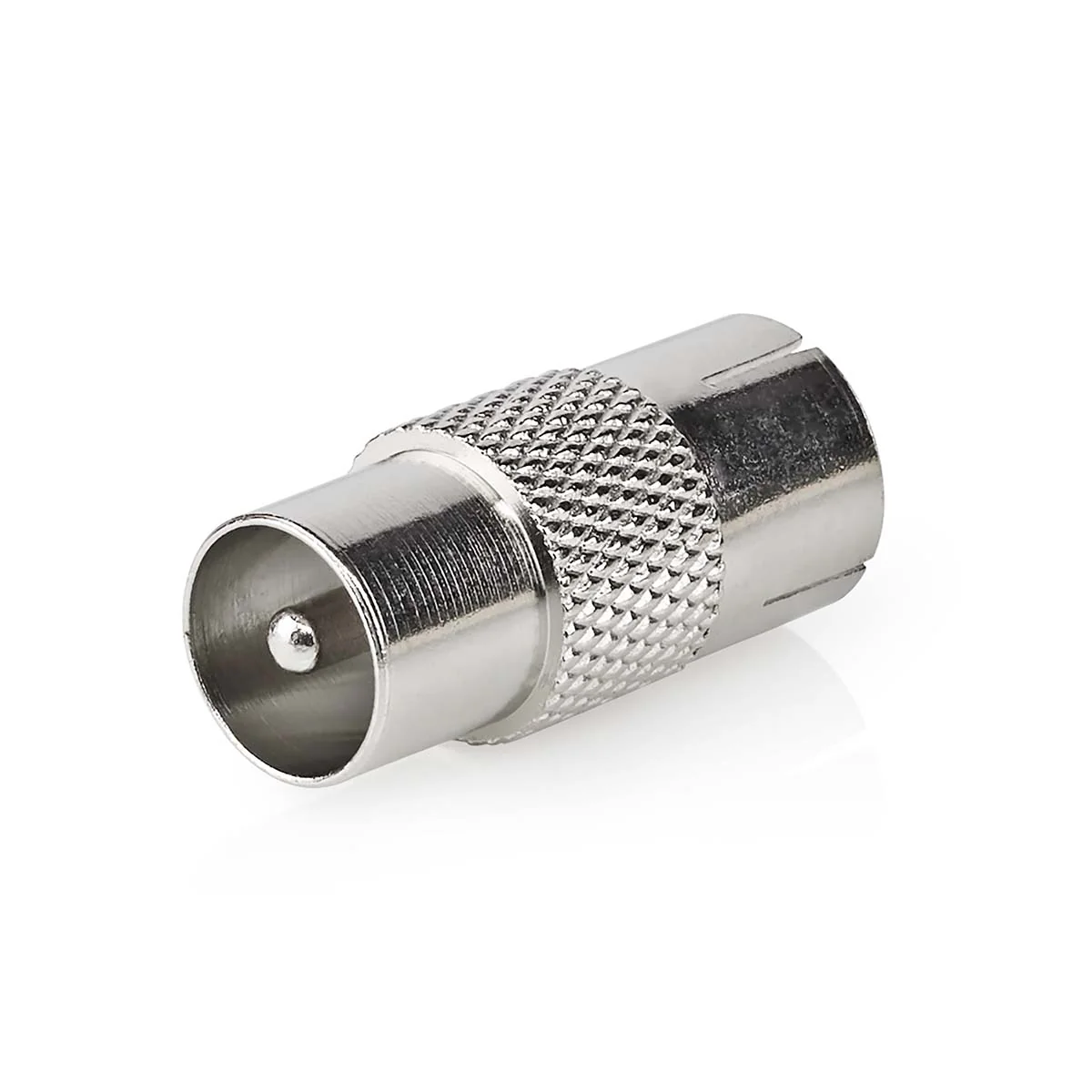 Satelliet- en Antenne-Adapter IEC (Coax) Male - IEC (Coax) Female - Vernikkeld