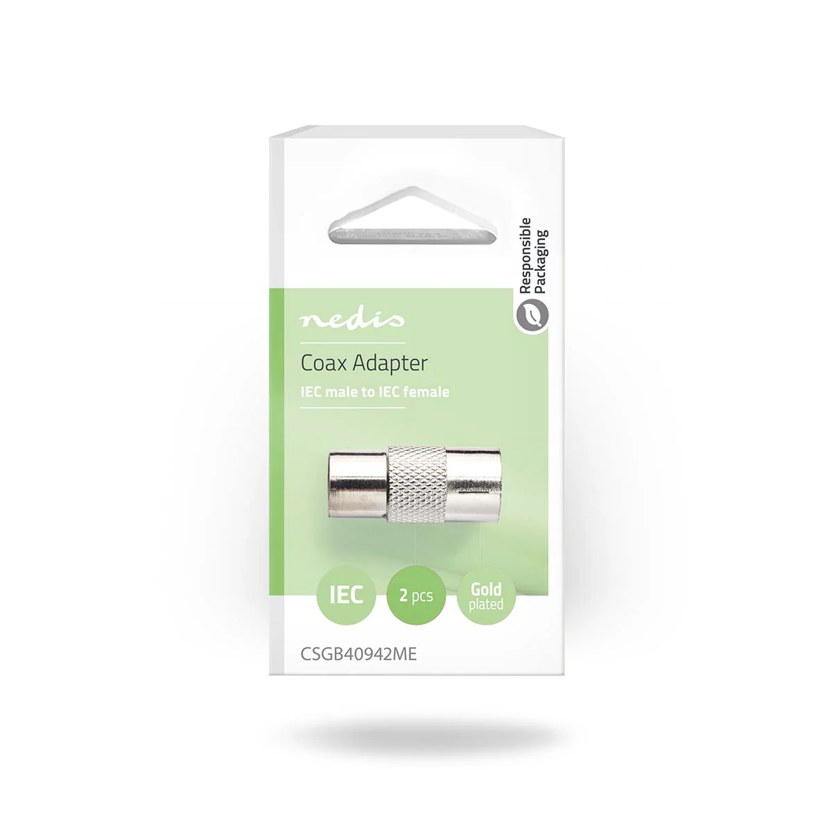 Satelliet- en Antenne-Adapter IEC (Coax) Male - IEC (Coax) Female - Vernikkeld - Image 4