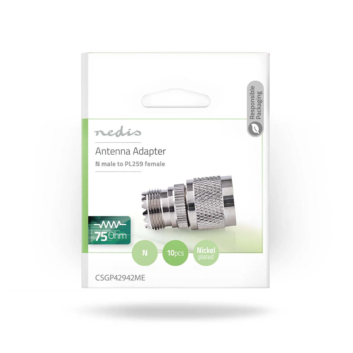 Satelliet- en Antenne-Adapter N-Male - PL259 Female - Vernikkeld - Image 7